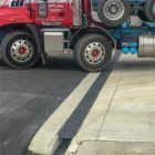 Truck going over Recyfix Petrol Station